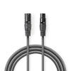 Cavo XLR NEDIS COTG15012GY200 DA XLR /F A XLR /M 20 mt